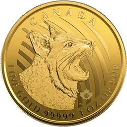 2020 1 oz Royal Canadian Mint Gold Bobcat
