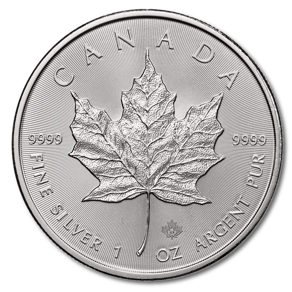 1 oz Silver Canadian Maple Leaf - varied year