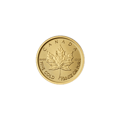 1/20 oz Canadian Gold Maple Leaf (Varied Year)