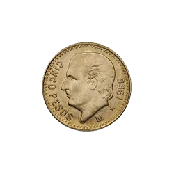 5 Peso Mexican Gold Coin - Varied Year