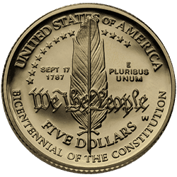 $5 Modern Gold Commemorative Coin (Varied Style)