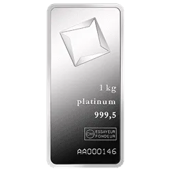 1 Kilo Platinum Bar - Random Mint - With Assay