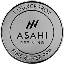1 oz .999 Silver Round Asahi Refinery