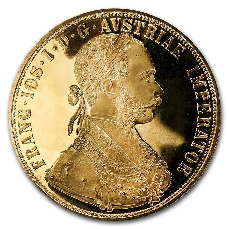 4 Ducat Austrian and Dutch Gold Coin 1915 Restrike (AU/BU)