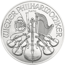 1 oz Austrian Platinum Philharmonic (Varied Year)