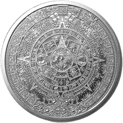 1 oz Silver Round Aztec Calendar (BU)