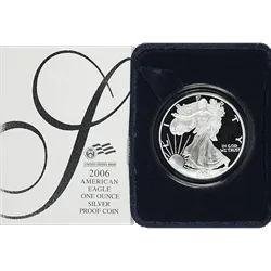 1 oz American Silver Eagle Proof in Capsule and Box