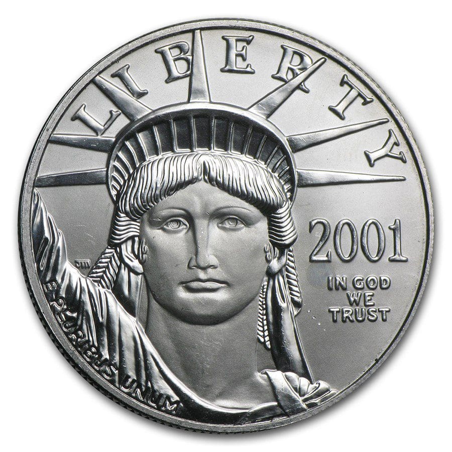 2001 - 1 oz Platinum American Eagles BU