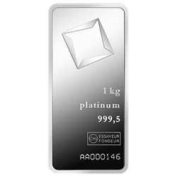 1 Kilo Platinum Bar - Random Mint - With Assay