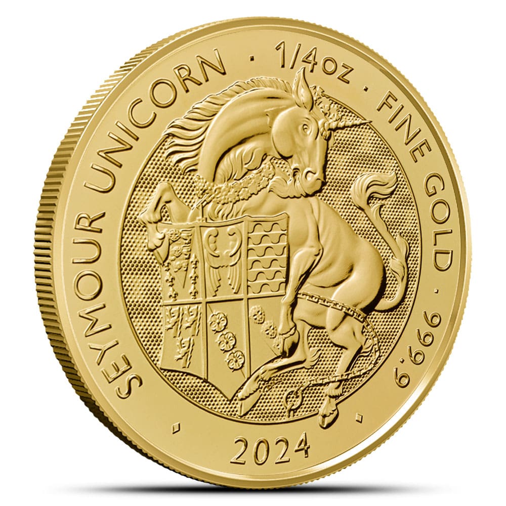 2024 1/4 oz Tudor Beasts Seymour Unicorn Gold Coin