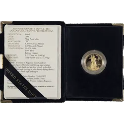 1/4 oz American Gold Eagle Proof Coin (With Original Packaging)