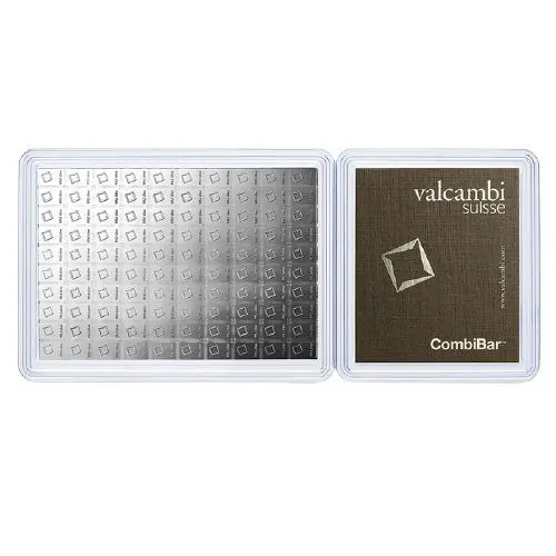100 x 1 gram Silver Valcambi CombiBar™ (In Assay)