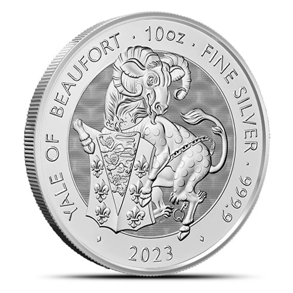 2023 Britain Tudor Beasts: Yale of Beaufort 10 oz Silver BU