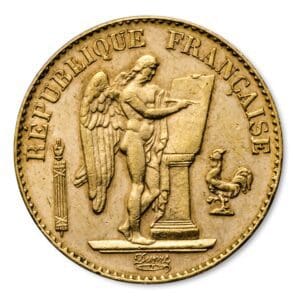 20 Francs France Gold Coin - Lucky Angel 1871-1898 (AU-BU)