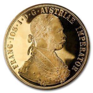 4 Ducat Austrian and Dutch Gold Coin 1915 Restrike (AU/BU)