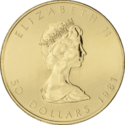 1 oz Canadian Gold Maple Leaf (1979-1982)