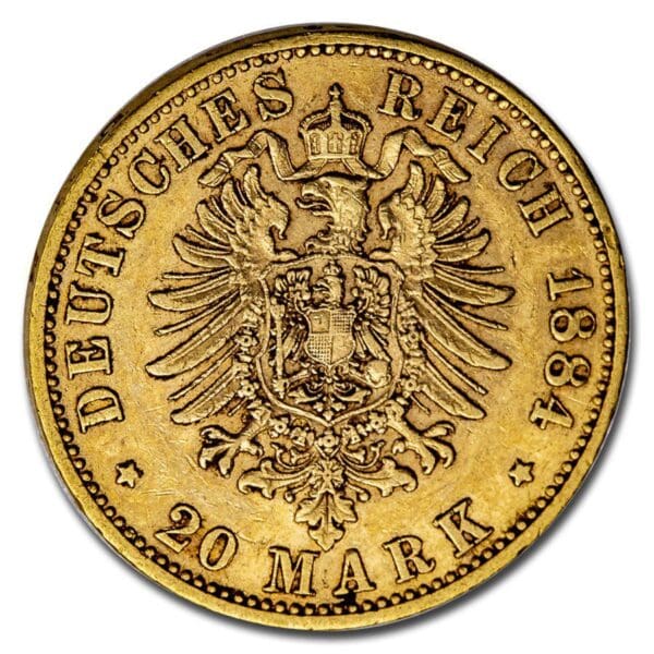 10 Mark Wilhelm I Gold (1874-1888) - Image 2