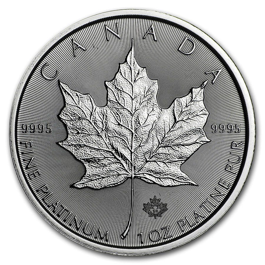 1 oz Canada Platinum Maple Leaf for Sale