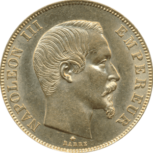 France 50 Francs Gold Coin Napoleon III