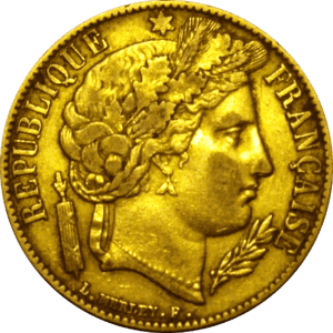 20 Francs Ceres French Gold Coin -  1849-1851