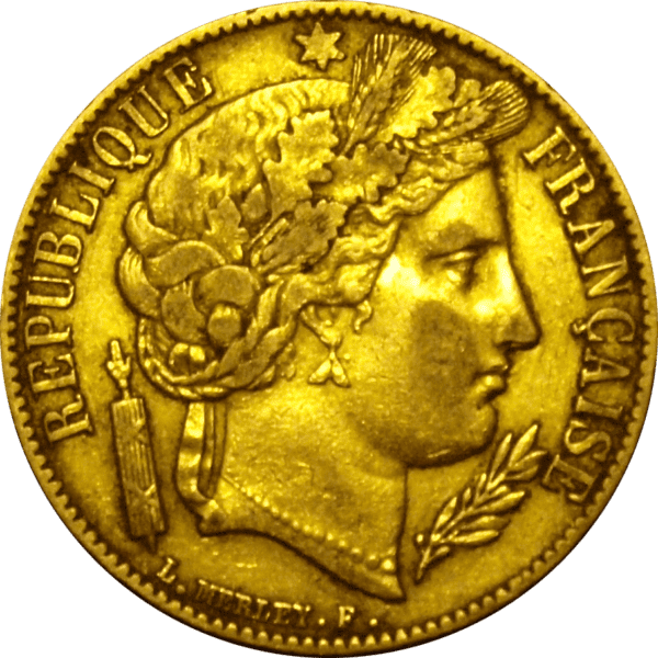 20 Francs Ceres French Gold Coin -  1849-1851