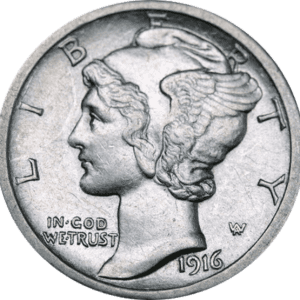 90% Silver Coins - Mercury Dimes - $250 Face Value