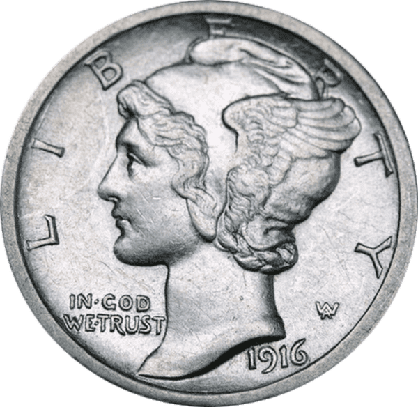 90% Silver Coins - Mercury Dimes - $250 Face Value