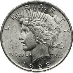 Silver Peace Dollar (BU) - Various Dates