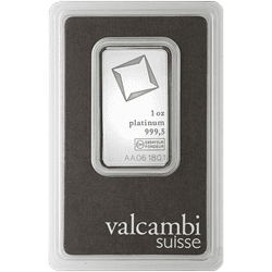 Valcambi Platinum Bars