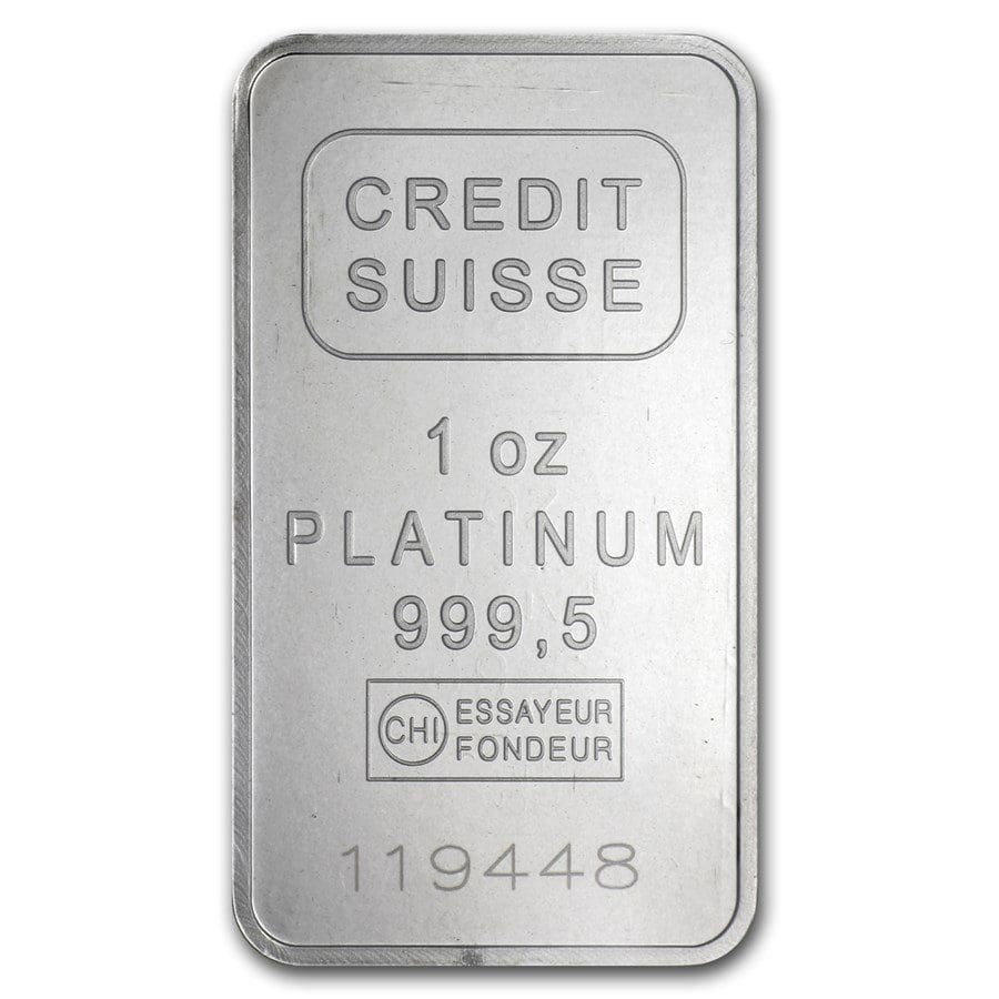 Credit Suisse Platinum Bars