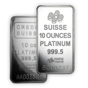 10 oz - Platinum Bar Varied Mint - Uncarded