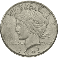 Silver Peace Dollar VG+ - Various Dates
