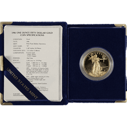 1 oz American Gold Eagle Proof Coin - With Original Packaging