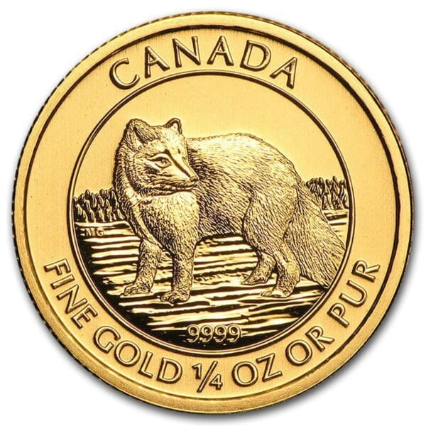 2014 1/4 oz Canadian Gold Arctic Fox