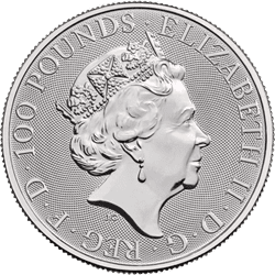 2020 1 oz Platinum Queens Beast Yale Of Beaufort - Image 2