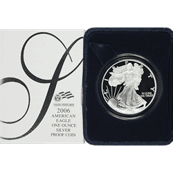 1 oz American Silver Eagle Proof in Capsule and Box