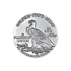 1/10 oz Silver Round Incuse Indian Design - Image 2