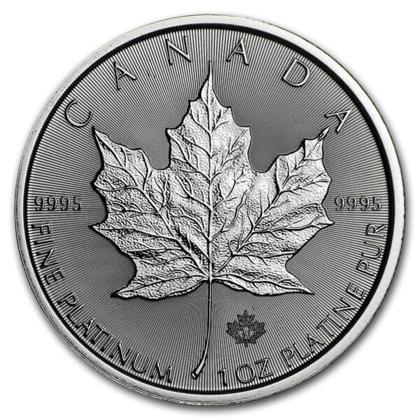 2021 - Platinum Canadian Maple Leaf - 1 oz