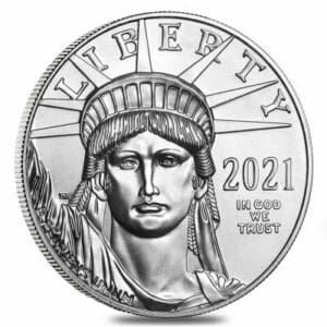 2021 1 oz Platinum American Eagles (BU)