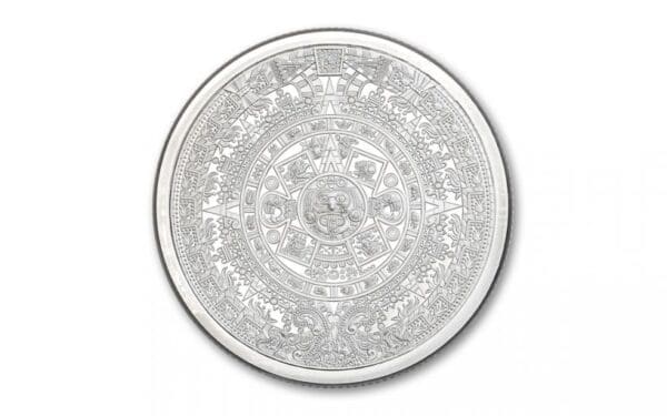 5 oz Aztec Calendar Silver Rounds