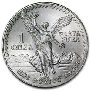 1986 - 1 oz Mexican Silver Libertad