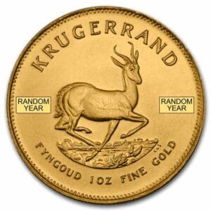 Gold South African Krugerrand 1 oz - BU (Varied Year)