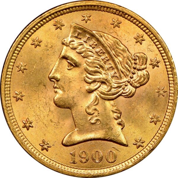 $5 Liberty Gold Eagle - (AU) (1866-1908)