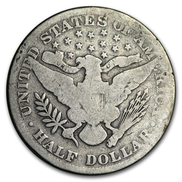 90% Silver Barber Half-Dollars $1 Face Value - Good/Very Good Condition - Image 2