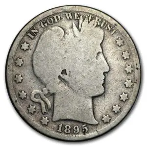 90% Silver Barber Half-Dollars $1 Face Value - Good/Very Good Condition