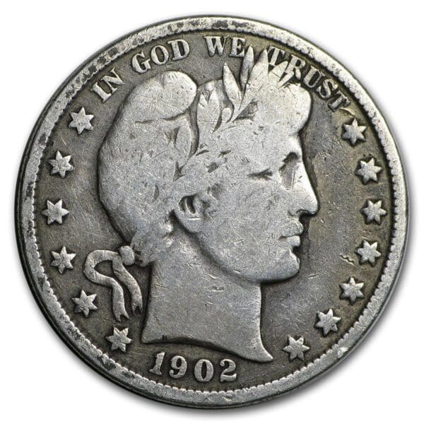 90% Silver Barber Half-Dollars $1 Face Value - Good - Very Good Condition