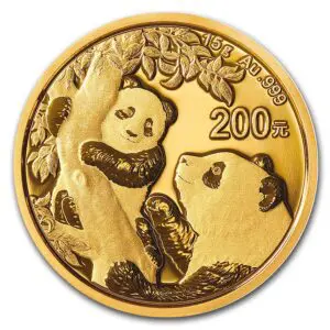 15 Gram Chinese Gold Panda - Varied Year