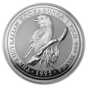 1995 - 1-Kilo Australian Silver Kookaburra