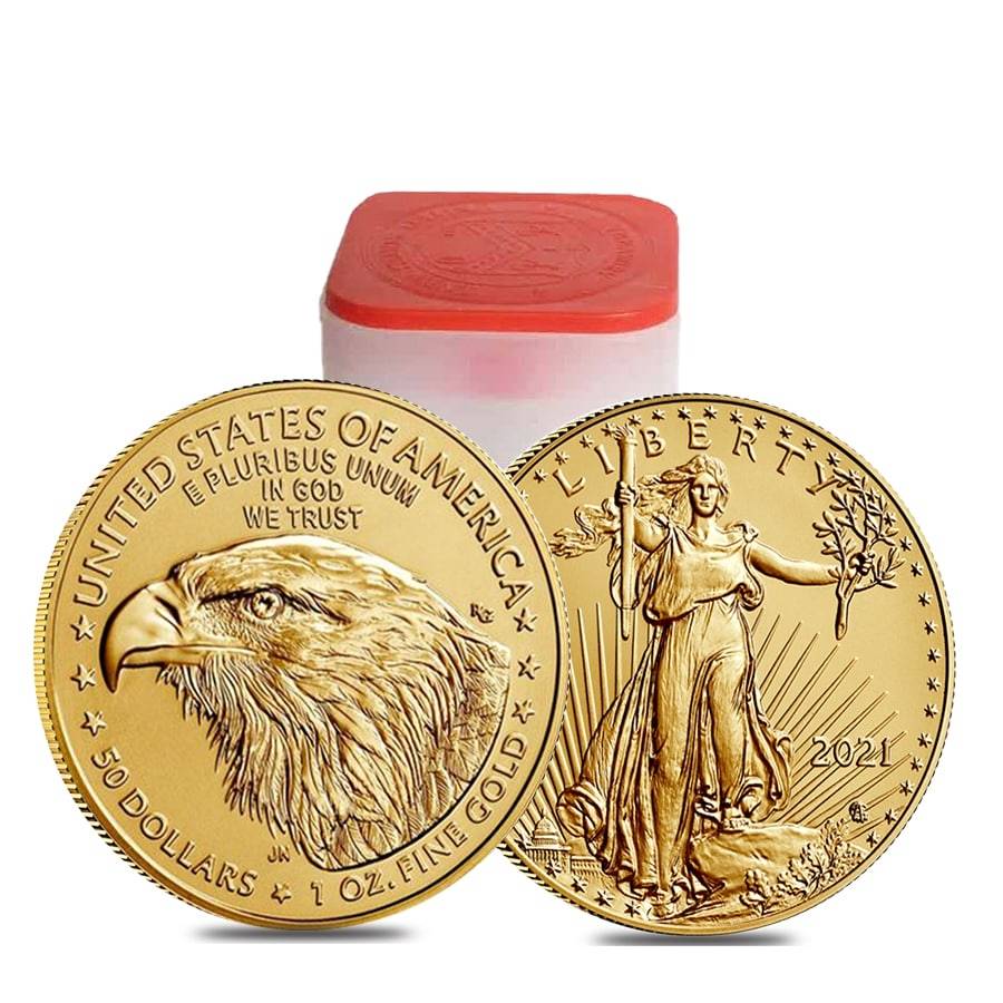 GOLD or PLATINUM EAGLE Tubes MINT 1/2-OZ LOT of 3 Official U.S 