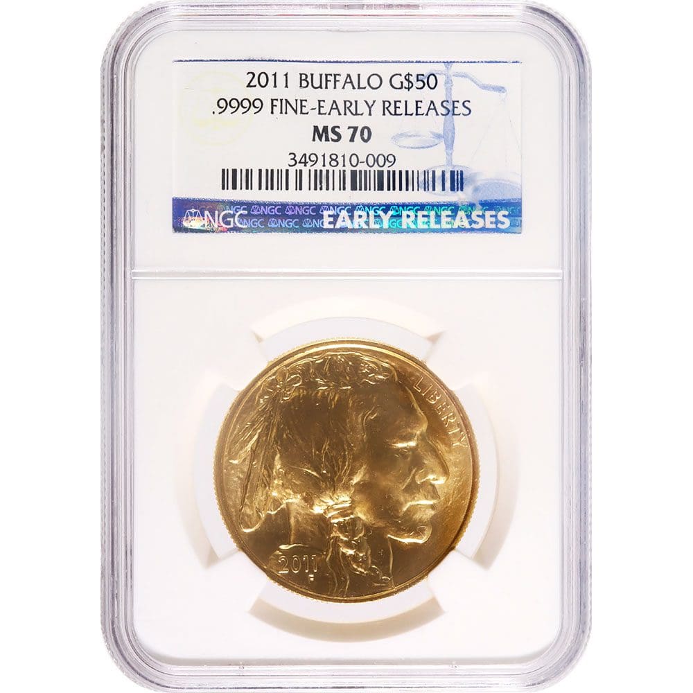 Buy 1 oz American Gold Buffalo Early Release - NGC or PCGS-MS70